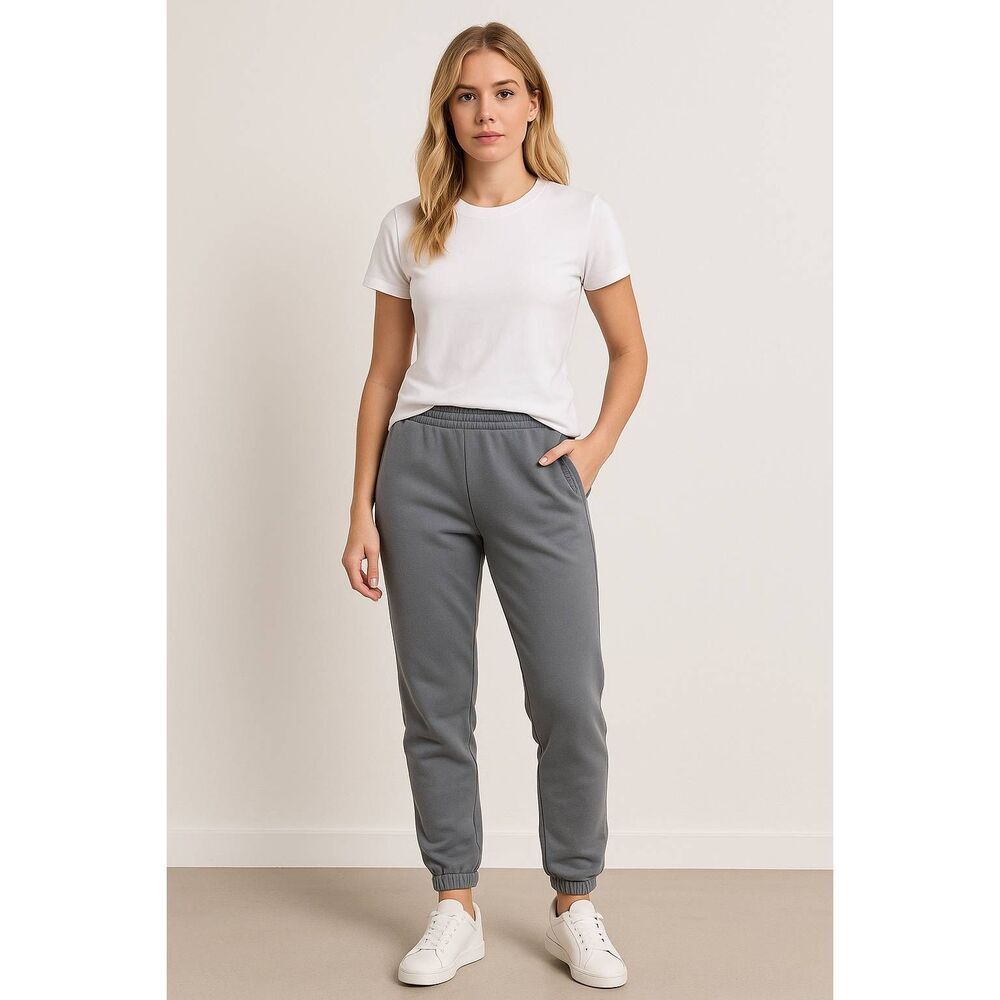 Koral Gray Elastic Waist Joggers